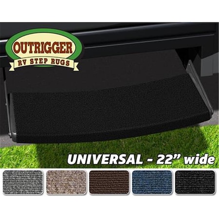 Powerhouse 20394 Outrigger Universal RV Step Rug, Black PO3561725